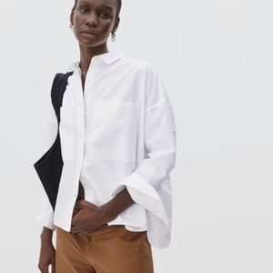Everlane The Boxy Oxford - White Size M